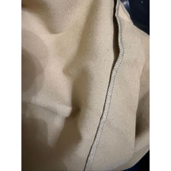 Zara Women's Double Button Pleated Skater Mini Skirt Tan Size 6 - Picture 10 of 12